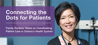 Front cover of the Family Doctors on Care Coordination Report: Connecting the Dots for Patients