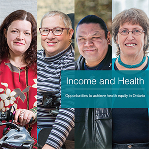 Front cover of the health equity report: Income and Health