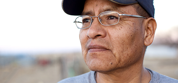 Indigenous man with glasses