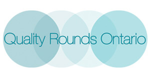 Quality Rounds Ontario logo with four blue circles and text 