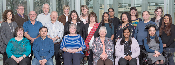 Image de groupe du Conseil consultatif des patients, des familles et du public de QSSO