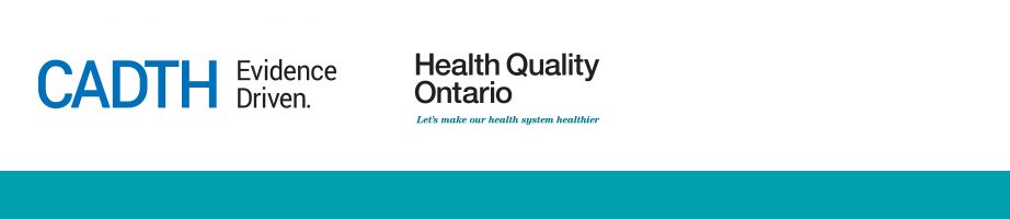 CADTH and Health Quality Ontario logo