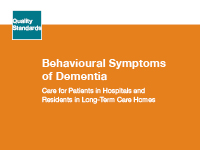 The clinical guide cover for behavioural symptoms of dementia