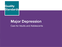 Clinical guide cover for major depression