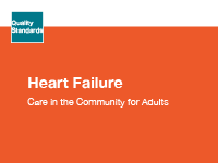 The quality standards cover for Heart Failure