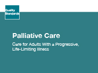 The clinical guide cover for Palliative Care