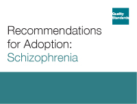 Recommendations for Adoption