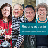 Page couverture du rapport sur l'équité en matière de santé: Revenu et santé