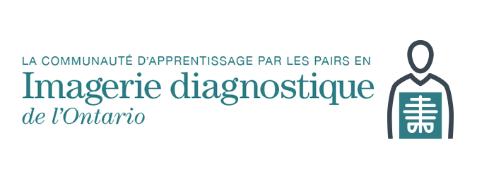 Mot-symbole de la communauté d’apprentissage par les pairs en imagerie diagnostique de l'Ontario