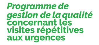 Programme de gestion de la qualité concernant les visites répétitives aux urgences Logo