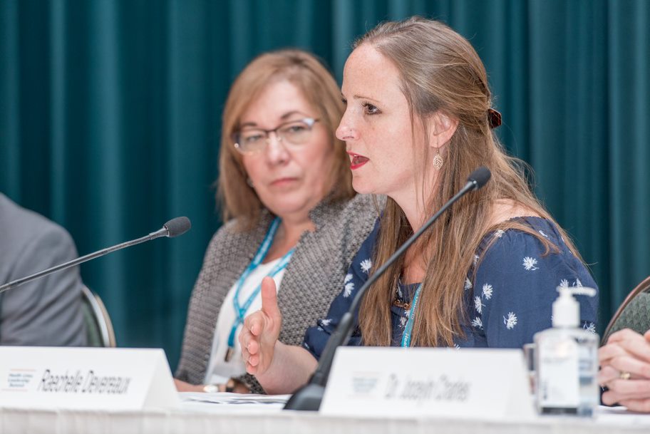 A panelist speaking at 2017 Leadership Summit