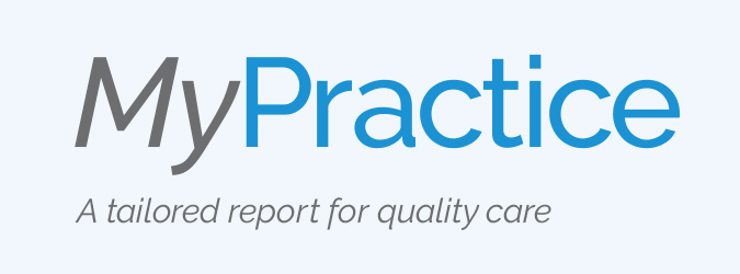 MyPractice, a tailored report for quality care wordmark