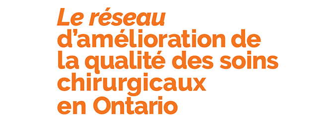 Le Réseau d’amélioration de la qualité des soins chirurgicaux en Ontario logo