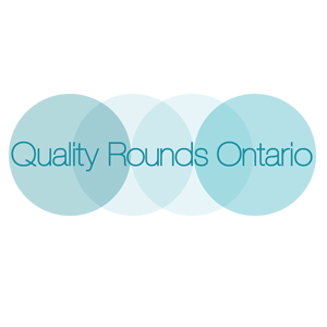 Quality Rounds Ontario logo with four blue circles and text 